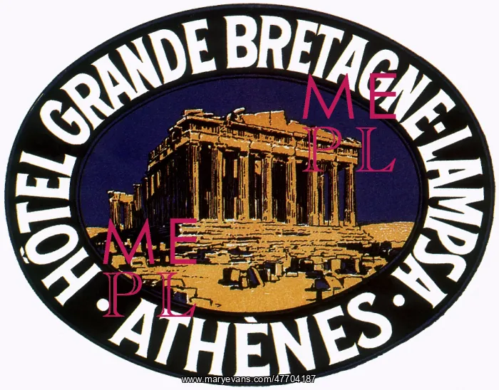  : Luggage Label from Athens