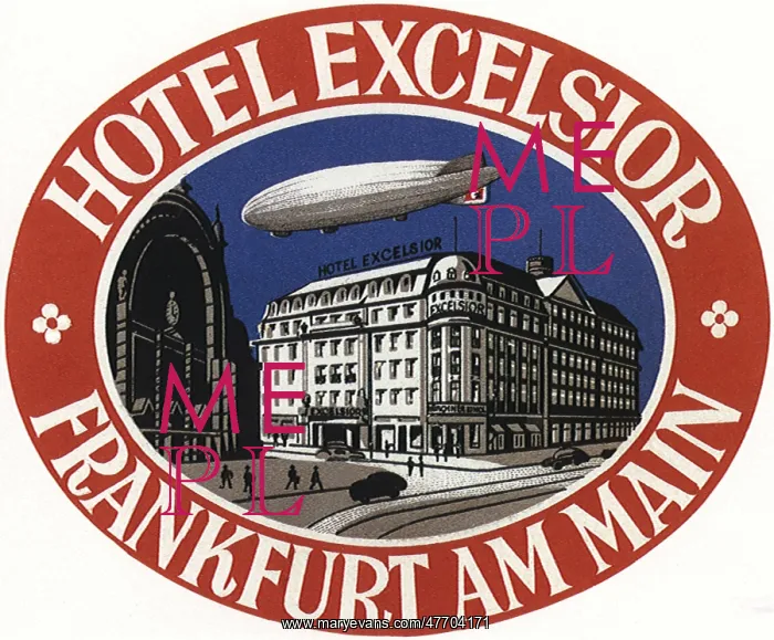  : Luggage Label from Frankfurt