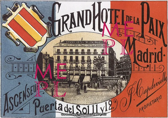  : Luggage Label from Madrid