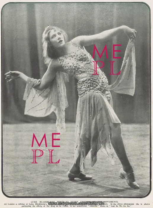 : Luise Blackbourne from C.B. Cochran's cabaret show : Luise Blackbourne from C.B. Cochran's cabaret show