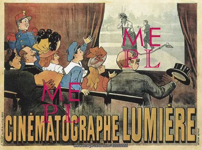 : LUMIERE, Louis and Auguste. Poster advertising : LUMIERE, Louis and Auguste. Poster advertising