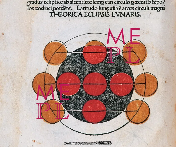 : Lunar eclipse. Engraving : Lunar eclipse. Engraving