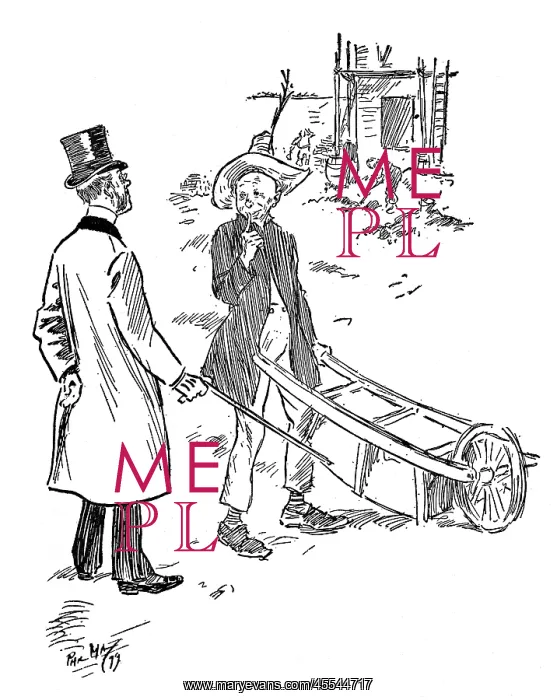 : Lunatic Asylum humour - Upside down wheelbarrow : Lunatic Asylum humour - Upside down wheelbarrow