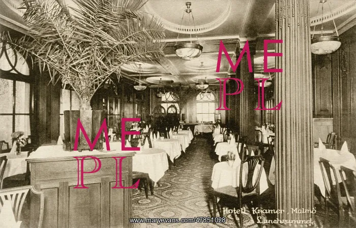 : Lunch Room, Hotel Kramer, Malmo, Sweden : Lunch Room, Hotel Kramer, Malmo, Sweden
