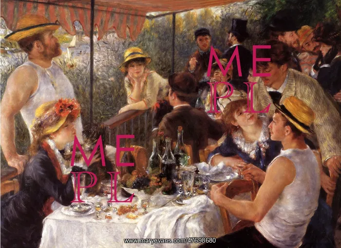 : The Lunch of the Rowers, by Renoir : The Lunch of the Rowers, by Renoir