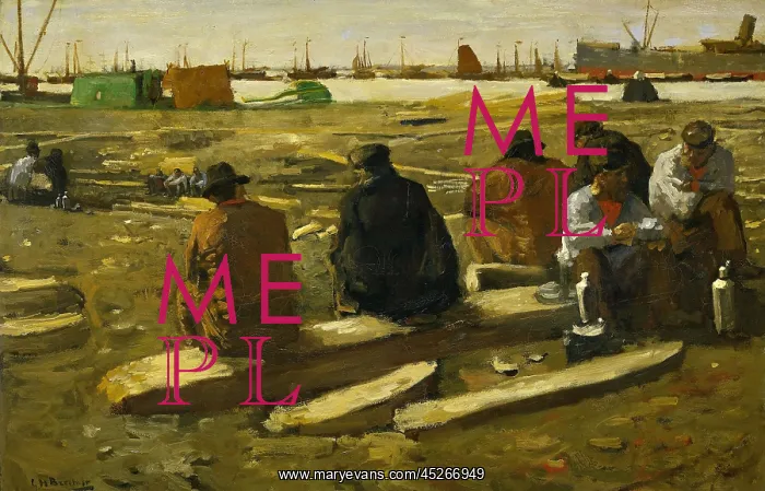 : Lunchtime at the Building Site in Amsterdam : Lunchtime at the Building Site in Amsterdam