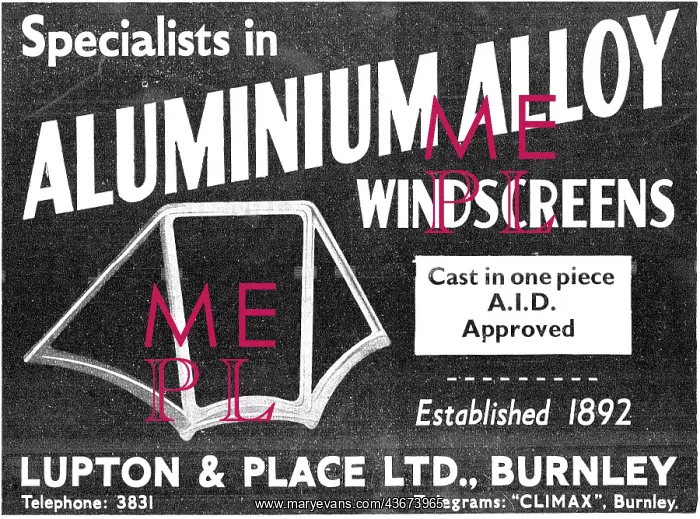 : Lupton & Place Aluminium Alloy Windscreens : Lupton & Place Aluminium Alloy Windscreens