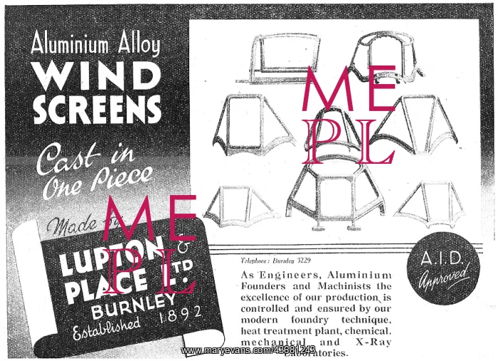 : Lupton & Place Aluminium Alloy Windscreens : Lupton & Place Aluminium Alloy Windscreens