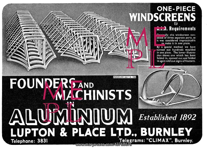 : Lupton And Place Aluminium Founders And Machinists : Lupton And Place Aluminium Founders And Machinists
