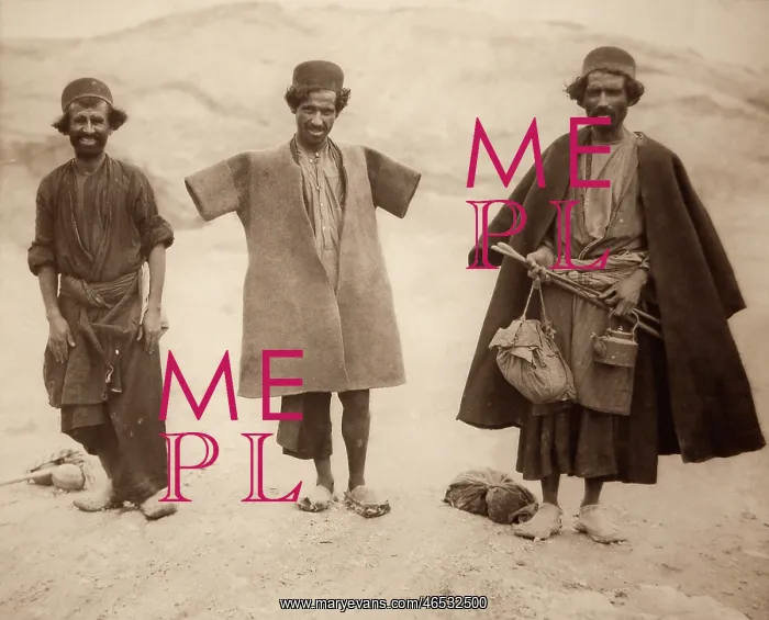 : Lur Tribesmen in felt coats : Lur Tribesmen in felt coats