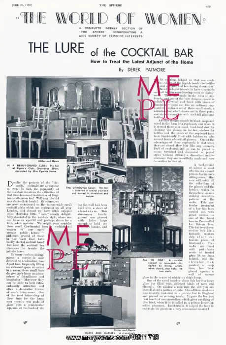 : The Lure of the Cocktail Bar : The Lure of the Cocktail Bar
