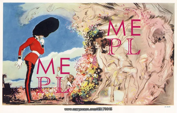 : The Lure of Spring by Edmund Blampied : The Lure of Spring by Edmund Blampied