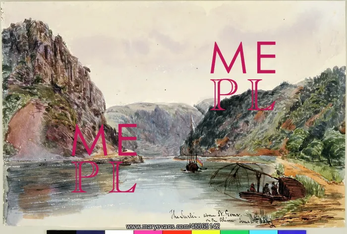 : The Lurlei, above St. Goar, on the Rhine : The Lurlei, above St. Goar, on the Rhine