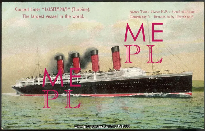 : Lusitania. At the time of her launch in 1907, she was the largest vessel in the world : Lusitania. At the time of her launch in 1907, she was the largest vessel in the world
