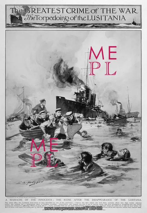 : LUSITANIA GOES DOWN : LUSITANIA GOES DOWN
