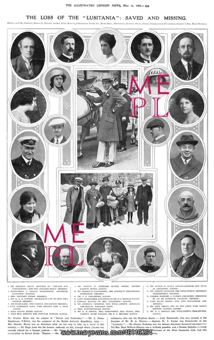: Lusitania - Saved and Missing : Lusitania - Saved and Missing