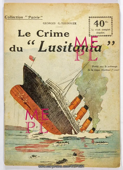 : LUSITANIA SINKS : LUSITANIA SINKS