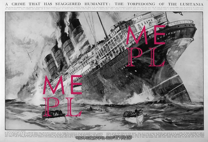 : LUSITANIA SINKS (DIXON) : LUSITANIA SINKS (DIXON)