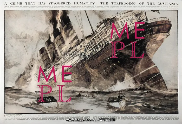 : LUSITANIA SINKS (DIXON) : LUSITANIA SINKS (DIXON)