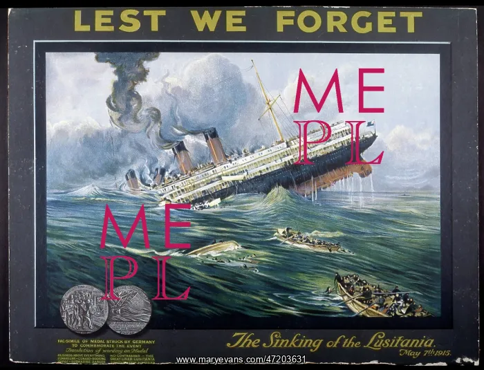 : Lusitania Torpedoed : Lusitania Torpedoed