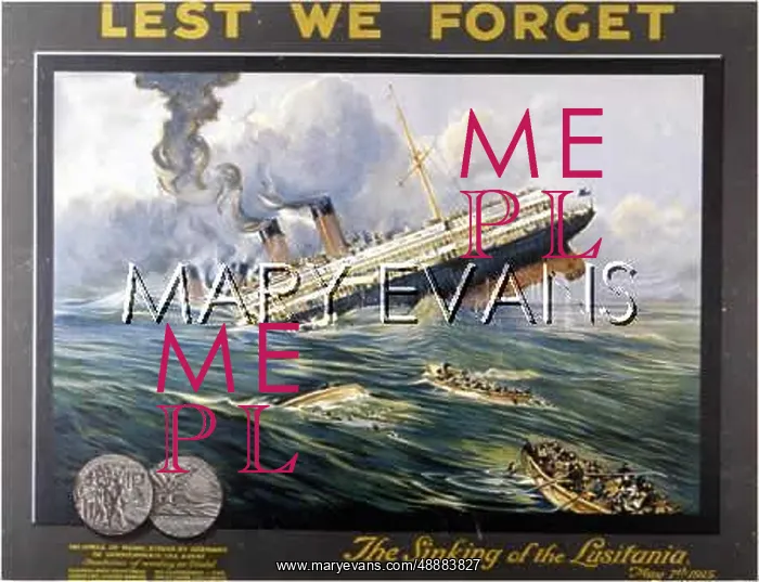 : LUSITANIA TORPEDOED : LUSITANIA TORPEDOED