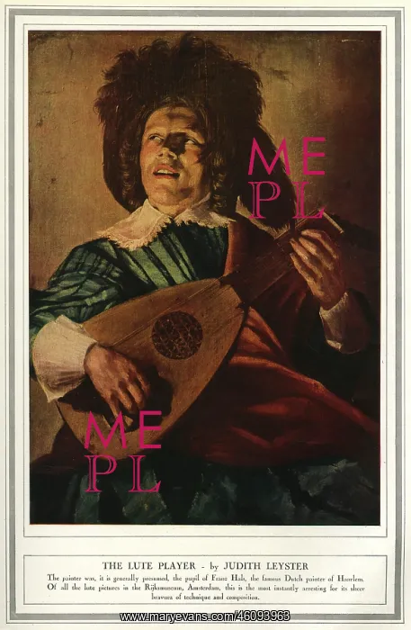 : The Lute Player by Judith Leyster : The Lute Player by Judith Leyster