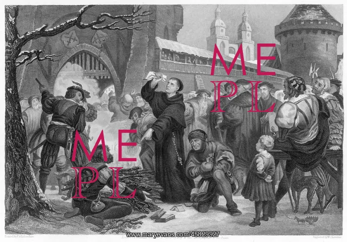  : Luther burns the Papal Bull 1520