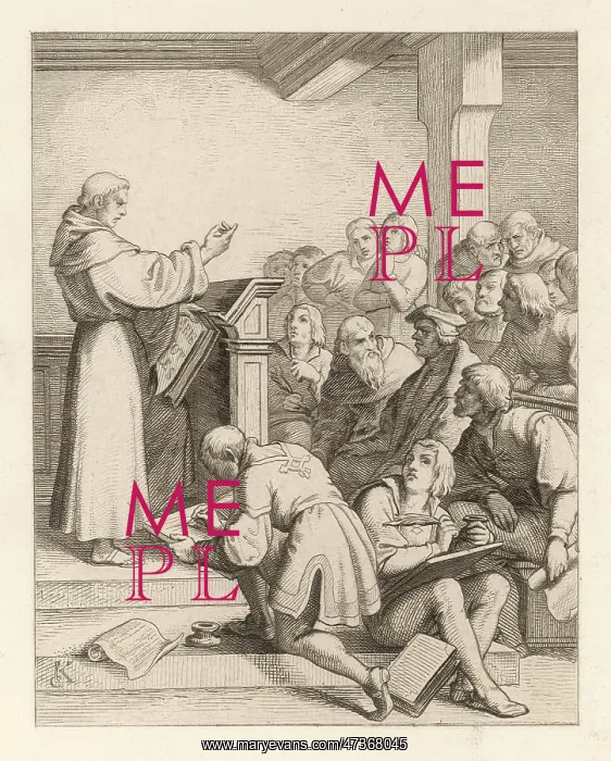  : LUTHER GIVES LECTURE