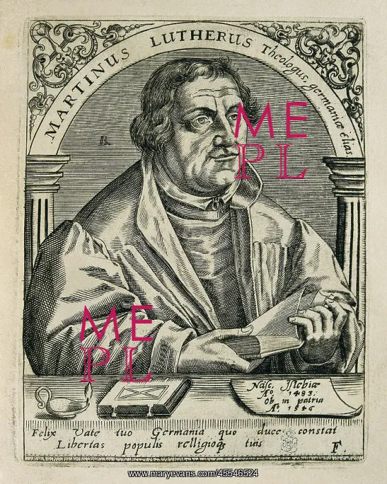: LUTHER, Martin (1483-1546). German religious : LUTHER, Martin (1483-1546). German religious