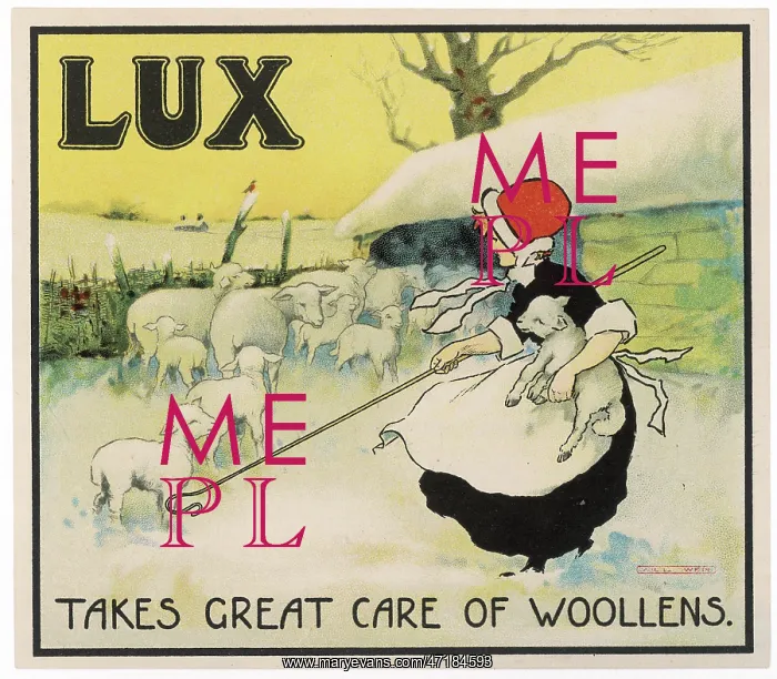 : LUX SOAP / GIRL WITH SHEEP : LUX SOAP / GIRL WITH SHEEP