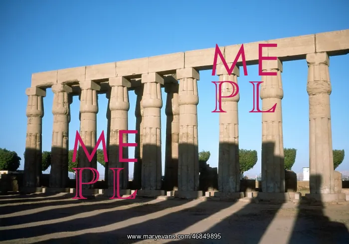 : LUXOR COLUMNS (SHADOWS) : LUXOR COLUMNS (SHADOWS)