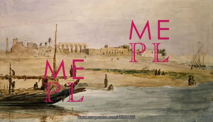 : Luxor'. River Nile in the foreground and ruins : Luxor'. River Nile in the foreground and ruins