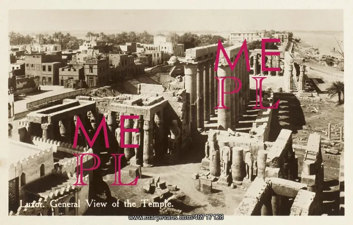 : Luxor Temple Complex - Bird's eye view of the temple : Luxor Temple Complex - Bird's eye view of the temple