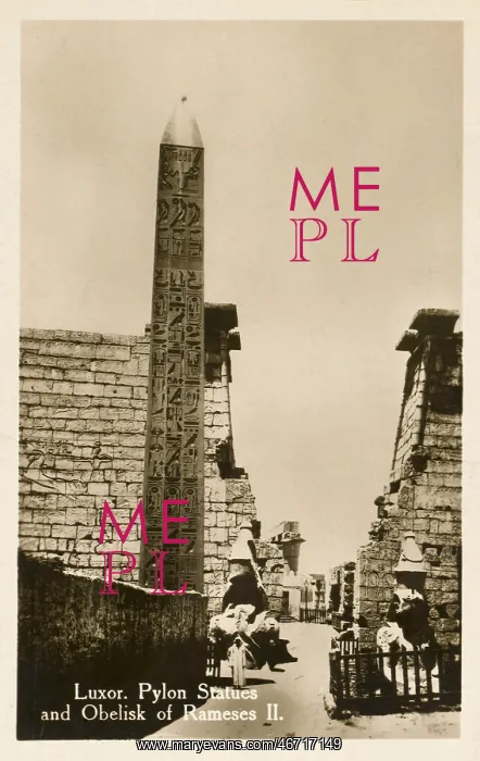  : Luxor Temple Complex - Pylon statues - Obelisk of Rameses II