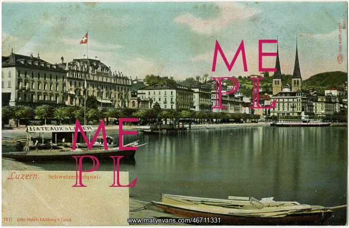 : Luzern, Switzerland - the Schweizerhofquai : Luzern, Switzerland - the Schweizerhofquai