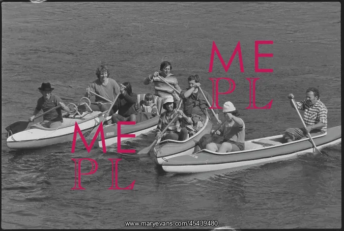 : Luznice River, paddlers, canoe : Luznice River, paddlers, canoe