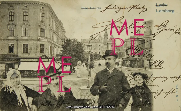 : Lviv, Galicia - Halicki Square, in the background : Lviv, Galicia - Halicki Square, in the background