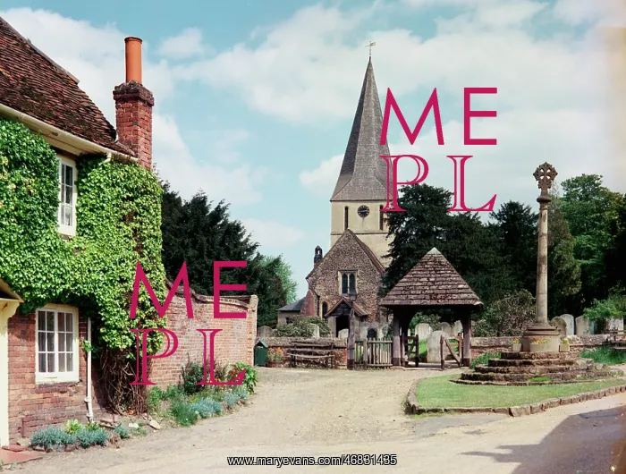 : The lychgate and church, Shere : The lychgate and church, Shere