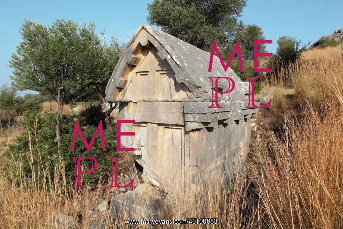 : Lycian tombs, Necropolis, Xanthos, Turkey : Lycian tombs, Necropolis, Xanthos, Turkey