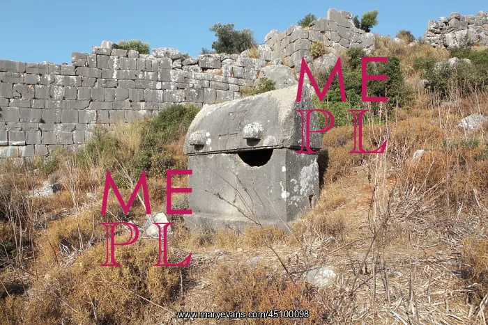 : Lycian tombs, Necropolis, Xanthos, Turkey : Lycian tombs, Necropolis, Xanthos, Turkey