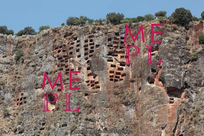 : Lycian tombs, Pinara, Mugla, Turkey : Lycian tombs, Pinara, Mugla, Turkey