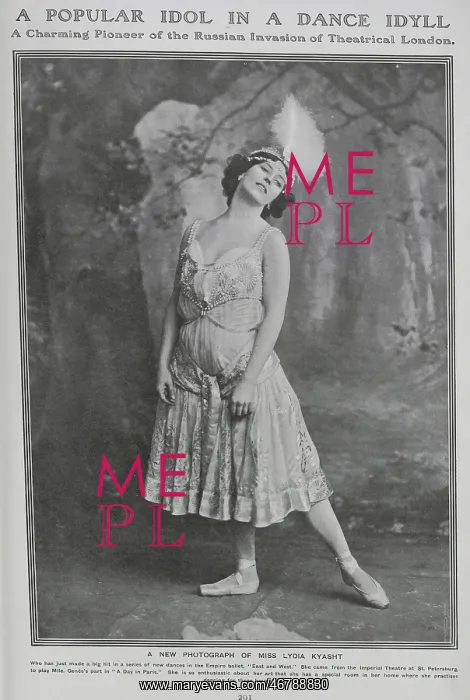 : Lydia Kyasht, ballet dancer : Lydia Kyasht, ballet dancer