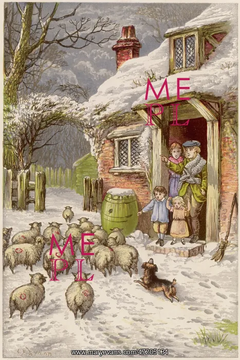 : LYDON / FARM IN WINTER1873 : LYDON / FARM IN WINTER1873