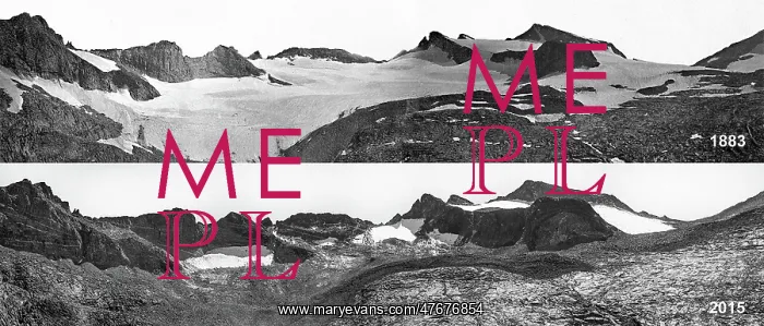 : Lyell Glacier Receding 1883-2015 : Lyell Glacier Receding 1883-2015