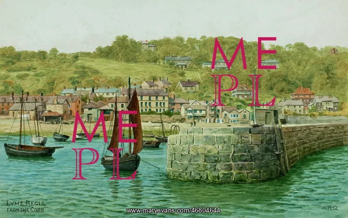 : Lyme Regis, Dorset, viewed from The Cobb : Lyme Regis, Dorset, viewed from The Cobb