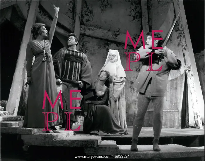 : Lyn Ashley, Australian actress, in medieval play, Stratford : Lyn Ashley, Australian actress, in medieval play, Stratford
