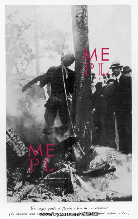  : Lynching. An African American is lynched then burned