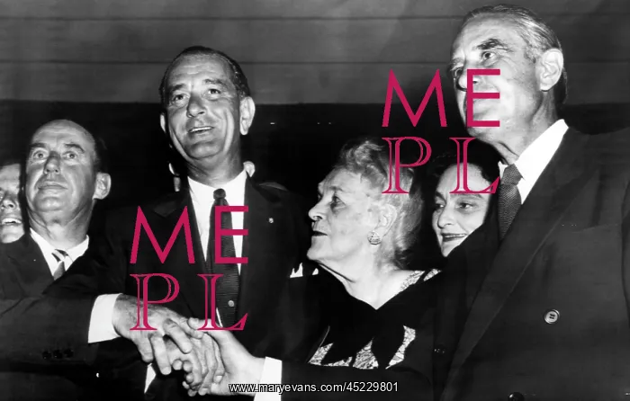 : Lyndon Johnson. From left: future Democratic ? : Lyndon Johnson. From left: future Democratic ?
