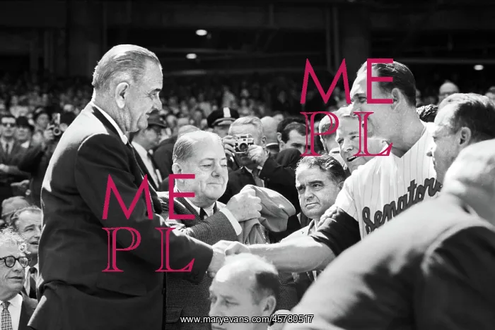 : Lyndon Johnson, president, baseball, historical : Lyndon Johnson, president, baseball, historical