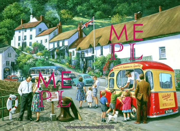 : Lynmouth, Devon, Bedford OB Bus : Lynmouth, Devon, Bedford OB Bus